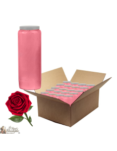 Novena candles scented with rose - box of 20 pieces