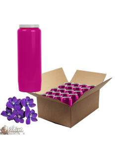 Candele novena profumate di viola - scatola da 20 pezzi