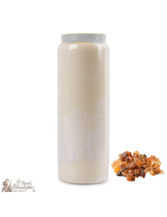 Novena Candle - White - Myrrh fragrance