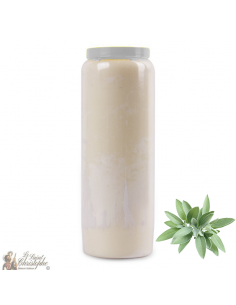 Candela Novena - Bianco - Profumo Sage