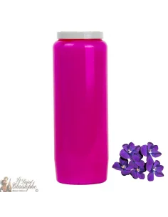 Novene 9-Tageskerze - Lila - Veilchenduft