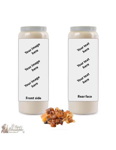 Vela de novena con fragancia de salvia - personalizable