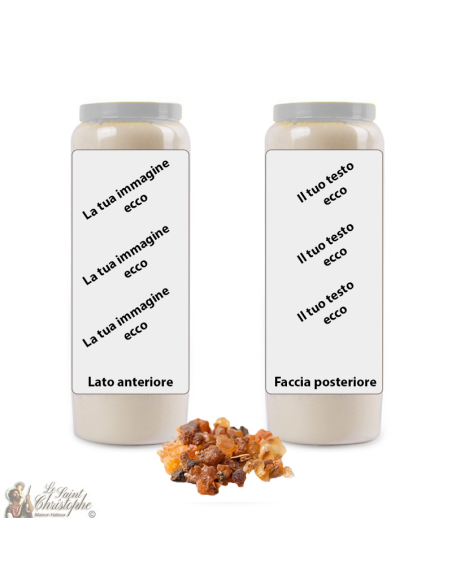 Bougie de neuvaine parfum Sauge - personnalisable