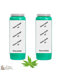 Bougie de neuvaine parfum Verveine - personnalisable