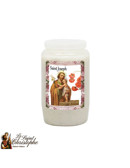 Bougie à saint Joseph combustion 2 jours et demi