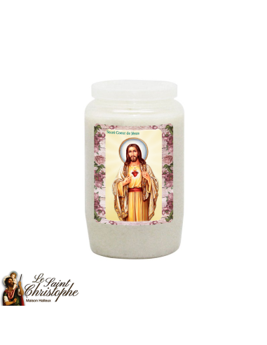 Candle at the Sacred Heart of Jesus Combustion 2 and a half days