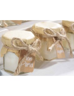 Mermelada de tarro de velas perfumadas personalizable