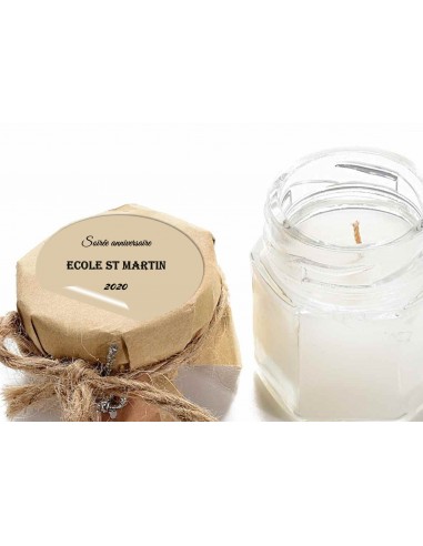 Mermelada de tarro de velas perfumadas personalizable