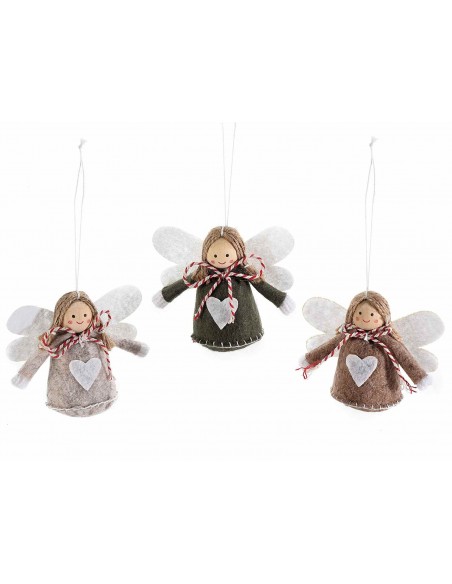 Angels in fabric suspensions - set 3 pieces