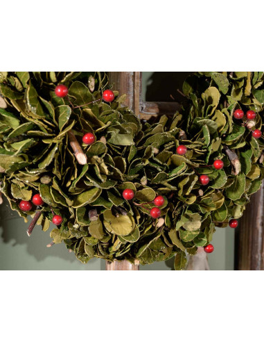 Corona di Natale con bacche decorative - 42 cm