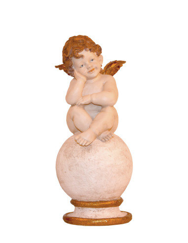 Anges set de 2 pièces , anges coloré avec dorure 