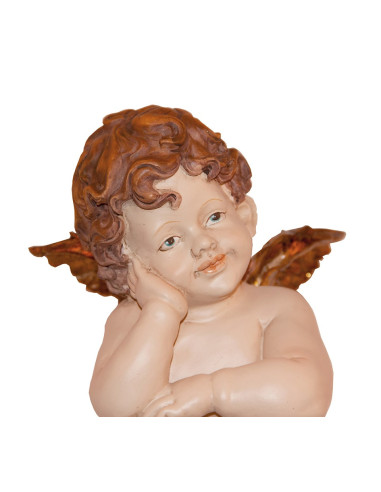 Anges set de 2 pièces , anges coloré avec dorure 
