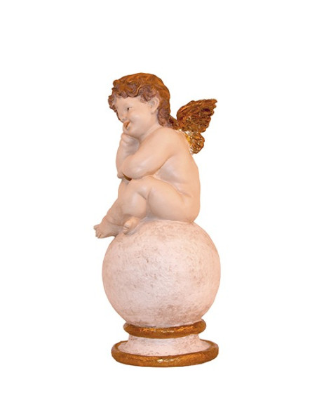 Anges set de 2 pièces , anges coloré avec dorure 