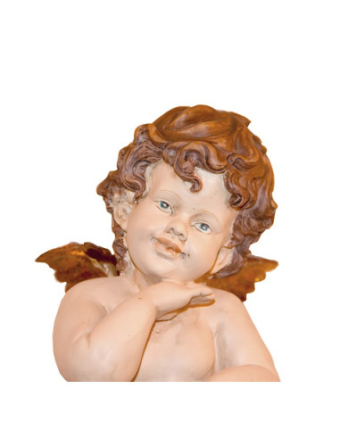Anges set de 2 pièces , anges coloré avec dorure 
