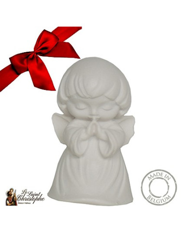 Pequeño ángel de la guarda en alabastro - estatua de regalo