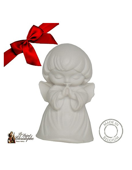 Small guardian angel in Alabaster - gift statue