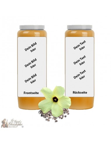 Arancione Muschio fragranza novena candela - personalizzabile