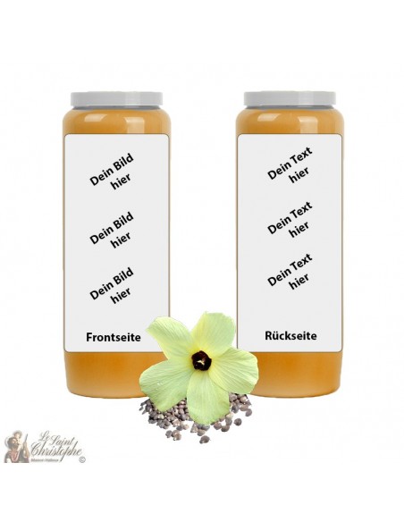 Arancione Muschio fragranza novena candela - personalizzabile