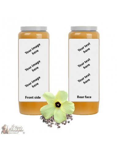 Arancione Muschio fragranza novena candela - personalizzabile