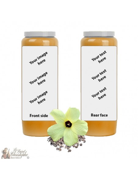 Arancione Muschio fragranza novena candela - personalizzabile