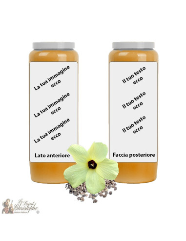 Arancione Muschio fragranza novena candela - personalizzabile