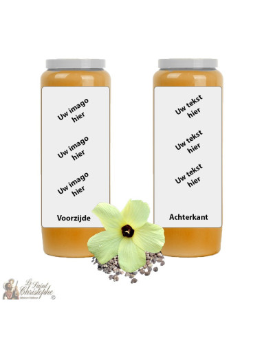 Arancione Muschio fragranza novena candela - personalizzabile