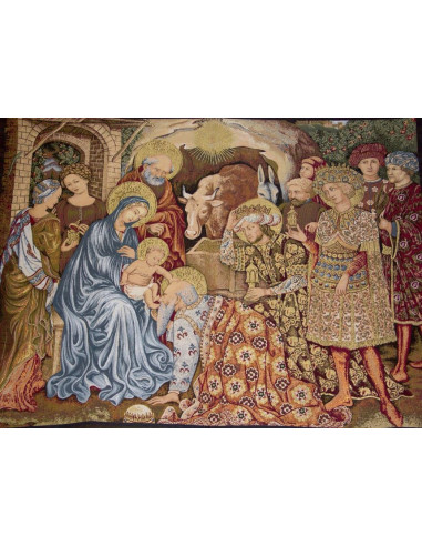 Arazzo della Natività - Presepe - Presepe - 140 x 110 cm