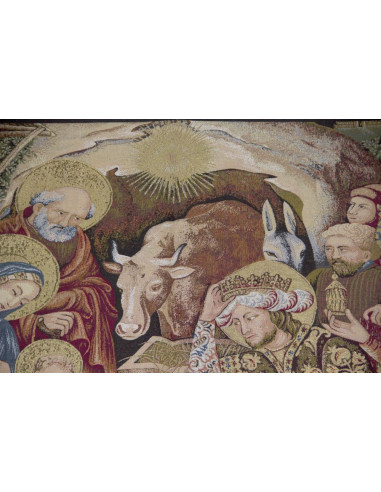 Tapiz de Navidad - Pesebre de Navidad - 140 x 110 cm
