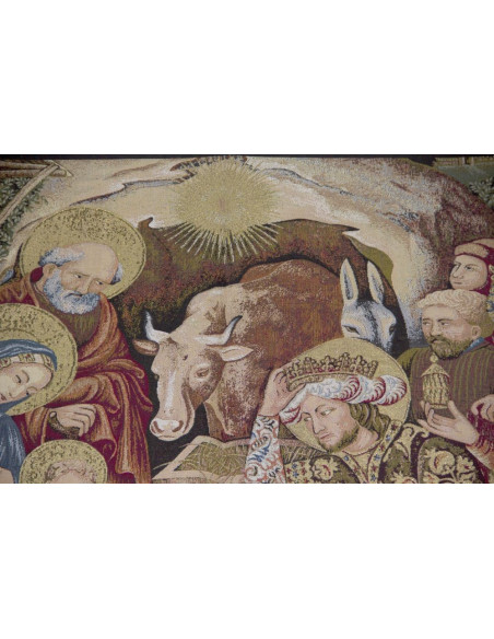 Tapiz de Navidad - Pesebre de Navidad - 140 x 110 cm