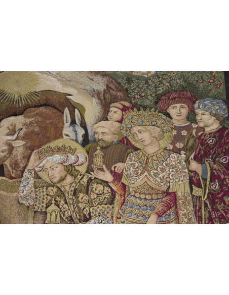 Krippenteppich - Weihnachtskrippe - 140 x 110 cm