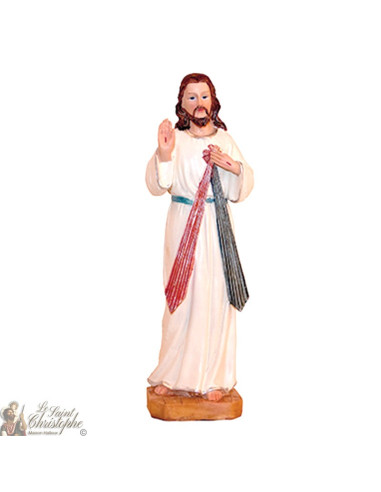 Standbeeld van Barmhartige Jezus Christus - 20 cm