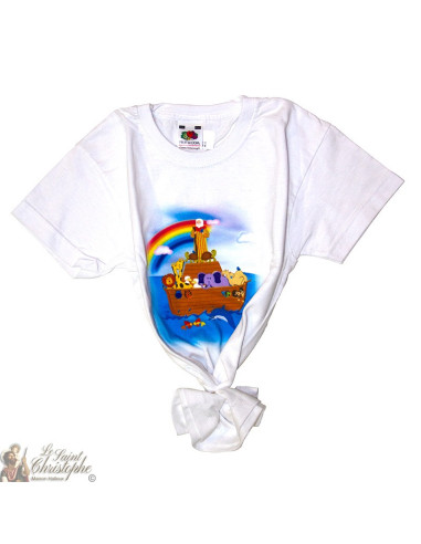 Camiseta para niños - El arca de Noé blanco