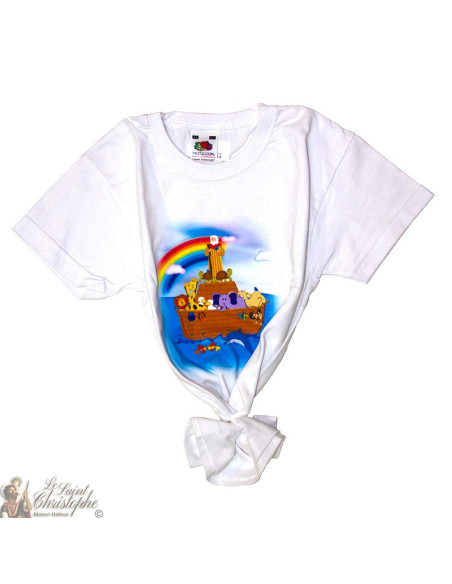 Maglietta per bambini - l'Arca di Noè bianco