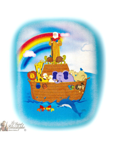 Maglietta per bambini - l'Arca di Noè blu