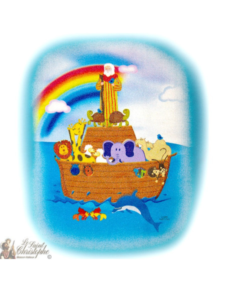 Kinder-T-Shirt - Noah's ark blauw