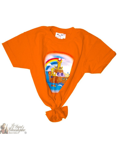 Kinder T-Shirt - Arche Noah orange