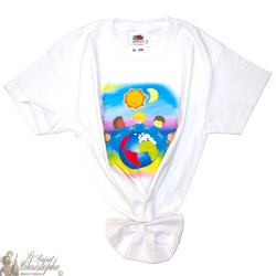 Camiseta para niños - Mundo blanco