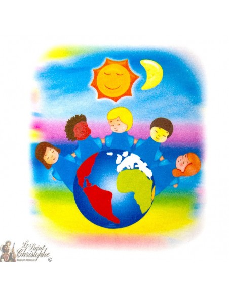 T-Shirt enfant - Monde blanc