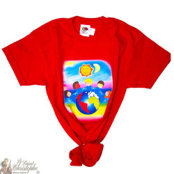Kinder-T-Shirt - Wereld rood