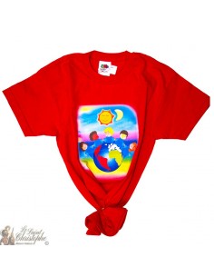 T-Shirt enfant - Monde rouge