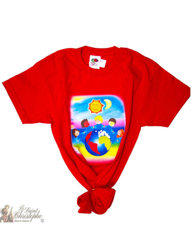 Kinder T-Shirt - Welt rot