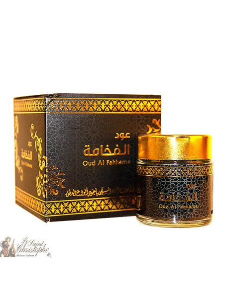 Incienso Oud Al Fakhama Agar Madera Perfume de Arabia Saudita -30 gr
