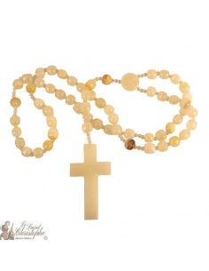 Jasper stone rosary - 85cm
