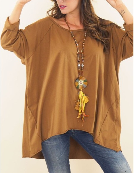 Large tunic with Sequin angel wings