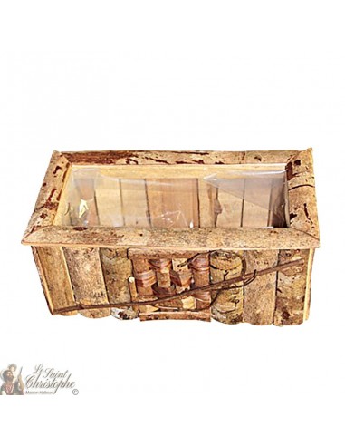 Rectangular wooden pot cover