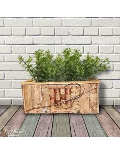 Rectangular wooden pot cover