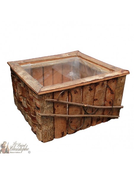 Cubierta de la olla de madera cuadrada