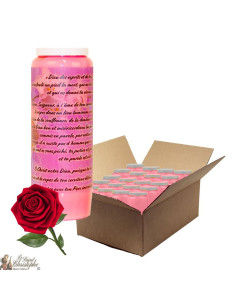 Rose Novena Candles for the deceased - Flowers - box 20 pieces