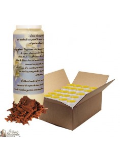 Candela Novena per profumo di sandalo morto - Fiori - scatola 20 pezzi