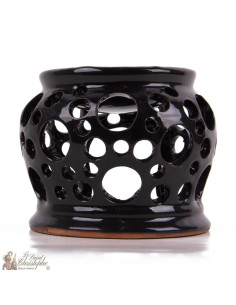 Black clay photophore oil burner